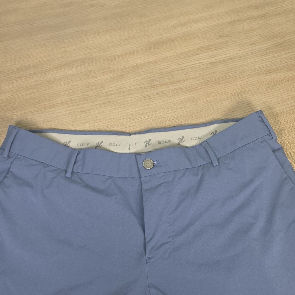 J. Hilburn Golf Blue Stretch Flat Front Chino Pants Straight 38x40